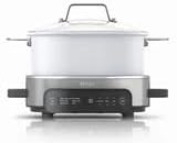 Ninja Foodi MC1100 6.5 Qt PossibleCooker 6-in 1 MultiCooker Replaces 10 Appliances Fast Cook Slow Cook Sear Rice Pasta 500°F Oven-Safe One-Pot Meals 7lb Capacity Easy Clean Compact Design (White)