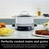 Ninja Foodi MC1100 6.5 Qt PossibleCooker 6-in 1 MultiCooker Replaces 10 Appliances Fast Cook Slow Cook Sear Rice Pasta 500°F Oven-Safe One-Pot Meals 7lb Capacity Easy Clean Compact Design (White)