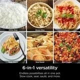 Ninja Foodi MC1100 6.5 Qt PossibleCooker 6-in 1 MultiCooker Replaces 10 Appliances Fast Cook Slow Cook Sear Rice Pasta 500°F Oven-Safe One-Pot Meals 7lb Capacity Easy Clean Compact Design (White)
