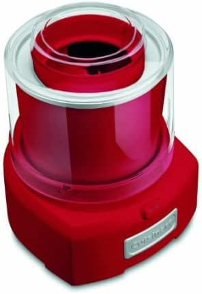 Cuisinart Ice Cream Maker Machine, 1.5 Quart Double Insulated Ice Cream Machine, Sorbet and Frozen Yogurt Maker, Ready in 20 Minutes, ICE-21RP1, Red