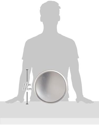 New Star Foodservice 50813 Restaurant-Grade Aluminum Pizza Pan, Baking Tray, Coupe Style, 12-Inch