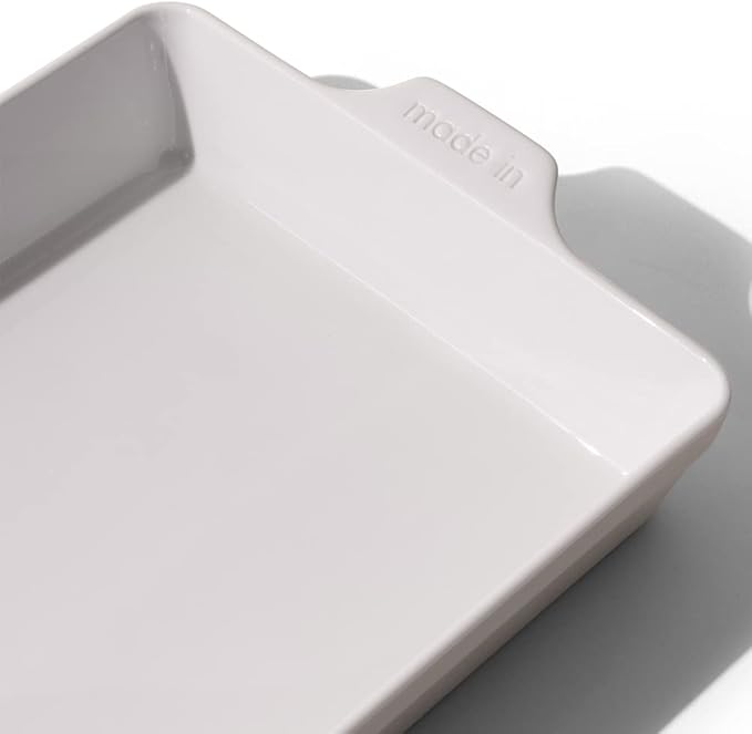 Made In Cookware - Rectangular Baking Dish - White - Hand Crafted Porcelain - Professional Bakeware - Made in France