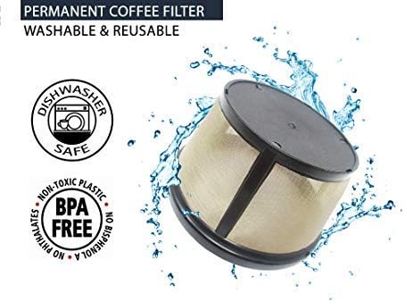 GoldTone Brand 8-12 Cup Reusable Mr. Coffee Basket-Style Coffee Filter & Set of 12 Water Filters for Mr. Coffee Coffee Maker and Brewer