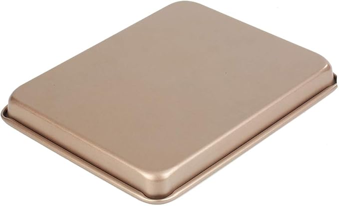 11 Inch Baking Sheets Pan Nonstick Set of 2, Walooza Cookie Sheet Replacement Toaster Oven Tray,Deep Size 1 inch Bakeware, Non Toxic & Heavy Duty & Easy Clean