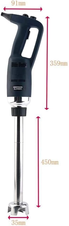 18 Inch Immersion Blender Electric handheld Blender Commercial Blenders Home Kitchen Mixer 500W Food Grade Stainless Steel Removable Shaft 4000-16000RPM for Shakes Soups Smoothies Puree