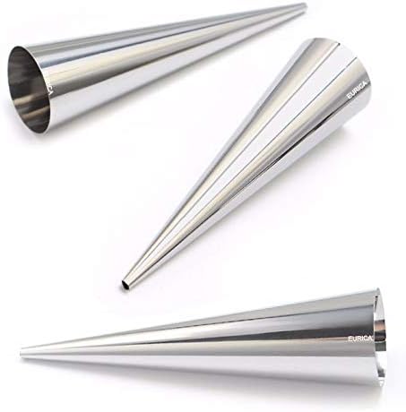 EUICAE Cream Horn Molds 5-inch Large Size Cream Horn Forms Pack of 16