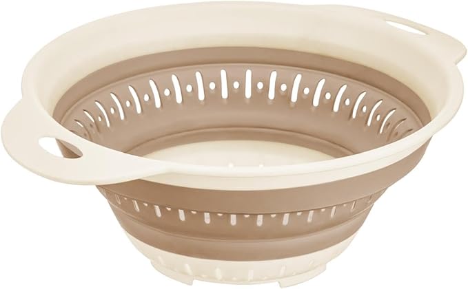 Collapsible Colanders (Strainers) for Fruit Vegetable Food Sizes 8" - 2 Quart (milk coffee)