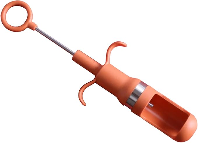 Red Dates Corer, Jujube Pitter Multifunctional, Portable Fruit Core Remover with Unique Design Fruit Core Remover for Red Dates, Pear, Cherry, Jujube (Orange)