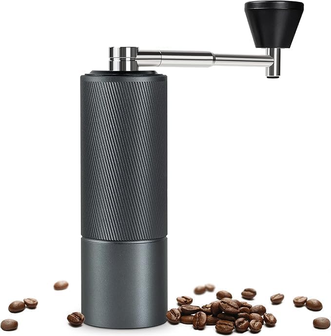 TIMEMORE Chestnut C2 Fold Manual Coffee Grinder with Stainless Steel Conical Burr, Adjustable Setting for Espresso/Pour Over/French Press, Capacity 25g Compact Foldable Hand Mill for Camping Travel