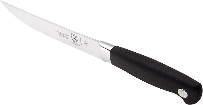 Mercer Culinary M21921 Genesis 5-Inch Serrated Steak Knife, Black