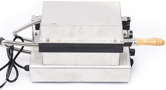 1800W Commercial Bubble Waffle Maker, 6 Grids Electric Waffle Maker Non-Stick Stainless Steel Belgian Waffle Iron w/Time & Temper Adjustable|180°Rotating, Large Waffle Machine for Restaurant Party