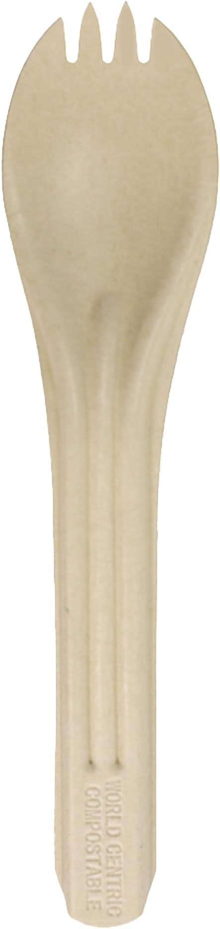 World Centric Compostable NoTree 6" Paper Spork - FSC Certified with a Heat-Tolerant Coating - 1000 Pack