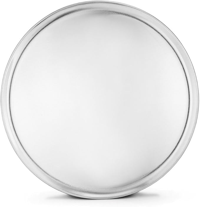 New Star Foodservice 51056 Restaurant-Grade Aluminum Pizza Pan, Baking Tray, Coupe Style, 18-Inch, Pack of 6