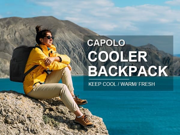Cooler Backpack Insulated Leakproof Waterproof Backpack Cooler Bag 30/45 Cans, Large Capacity Lightweight Travel Camping Beach Backpack Cooler Ice Chest for Men and Women