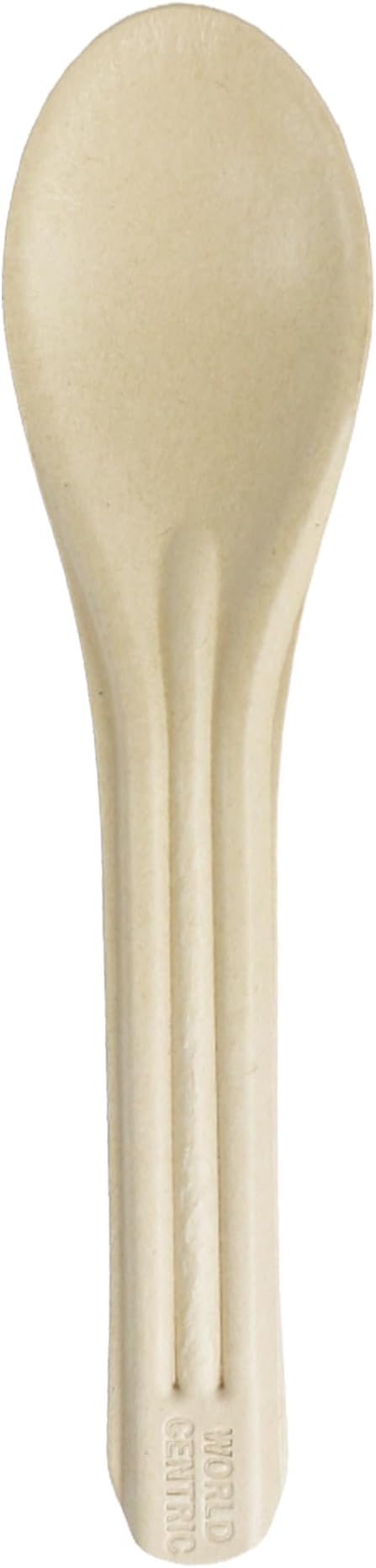 World Centric Compostable NoTree 6" Paper Spoon - FSC Certified with a Heat-Tolerant Coating - 1000 Pack