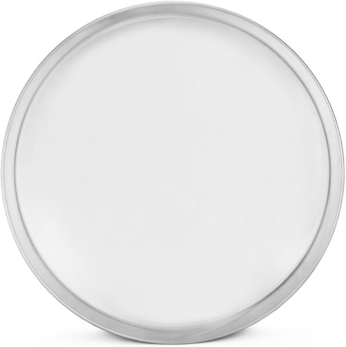 New Star Foodservice 51063 Restaurant-Grade Aluminum Pizza Pan, Baking Tray, Coupe Style, 20-Inch, Pack of 6