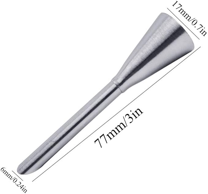 2pcs Cream Icing Piping Nozzle Tip Stainless Steel Pastry Cupcake Cake Decorating Tips Puff Nozzle Tip Pastry Tool
