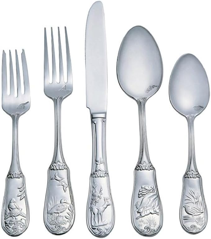 Spode Woodland 18/10 Stainless Steel 5pc. Place Setting (Service for One)
