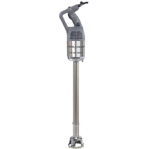 Robot Coupe MP600 24-Inch Single Speed Commercial Power Mixer, Immersion Blender with Removable Stainless Steel Shaft and Blade, 1.5 HP, 120V Handheld Blender, cETLus