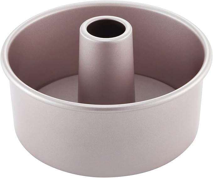 CHEFMADE Angel Food Cake Pan, 6-Inch with Removable Loose Bottom Non-Stick Chiffon Tube Pan for Oven and Instant Pot Baking (Champagne Gold)