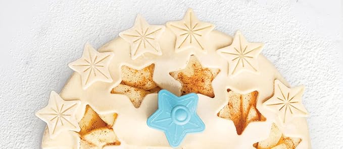 Talisman Designs Plunger Style Pie Crust Cutters, Occassions Design, 4 Piece Set