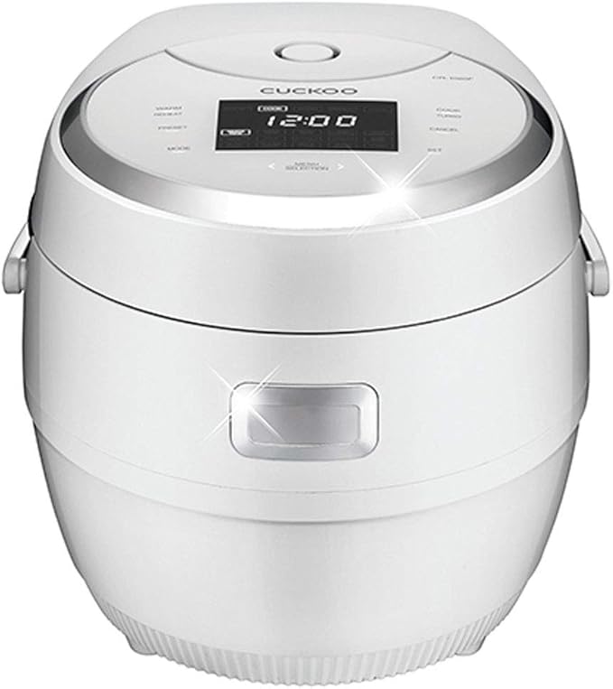 CUCKOO CR-1020F 10-Cup (Uncooked) / 20-Cup (Cooked) Micom Rice Cooker with Nonstick Inner Pot, 16 Menu Options, LCD Display, Fuzzy Logic Tech, Auto Clean (White)