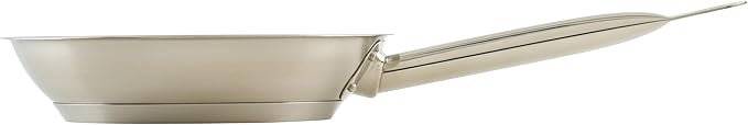 Winco Commercial-Grade Stainless Steel Fry Pan, Natural Finish, 8"