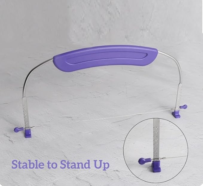 Adjustable Cake Leveler Cutter for Leveling Tops, Suitable for 10 Inch Cake, (purple Cake Leveler)