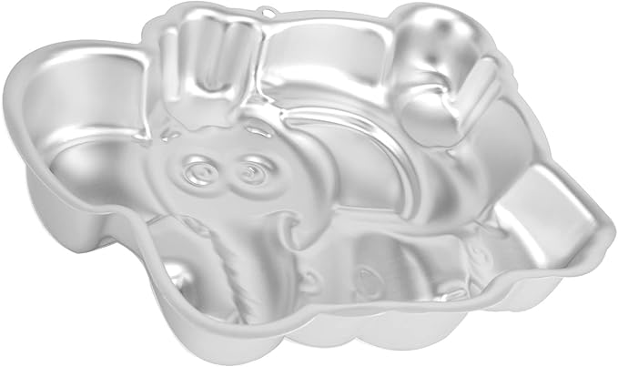 10-INCH Elephant Shaped Cake Pan Mould Aluminum 3D Animal DIY Cake Baking Pan for Birthday, Anniversary, Party, Christmas