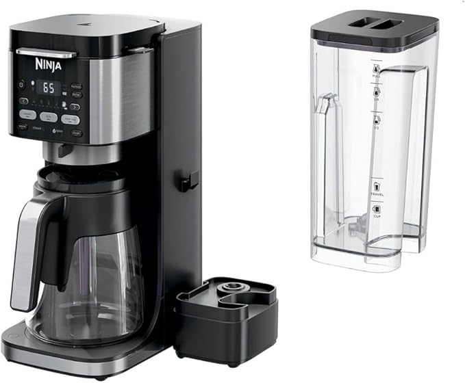Ninja | Drip Coffee Maker | DualBrew Pro Hot & Iced Coffee | Compatible with K-Cup Pods | 3 Brew Styles (Classic, Rich, & Iced) | 70oz Removable Reservoir & Dishwasher Safe | Black | 14-Cup (Renewed)