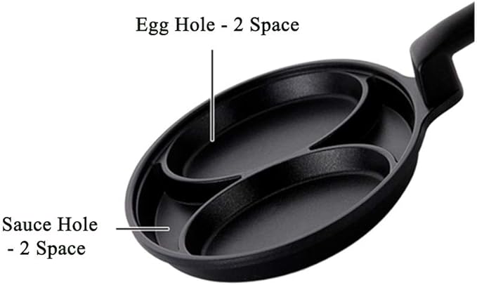2 Space Non-Stick Coated Egg Pan