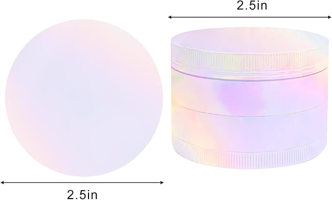 2.5 Inch Large Spice Grinder for Kitchen, White Rainbow