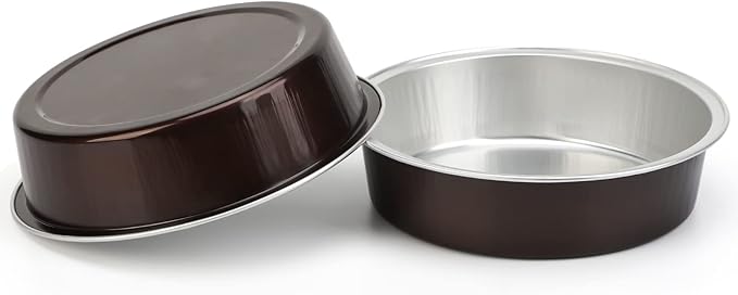 Beasea Mini Pie Pans 20 Pack Disposable Pie Tins Aluminum Pie Pan with Lids, 4 Inch Round Oven Baking Mini Cake Pan 8 Oz Foil Pan for Pie Tart Quiche