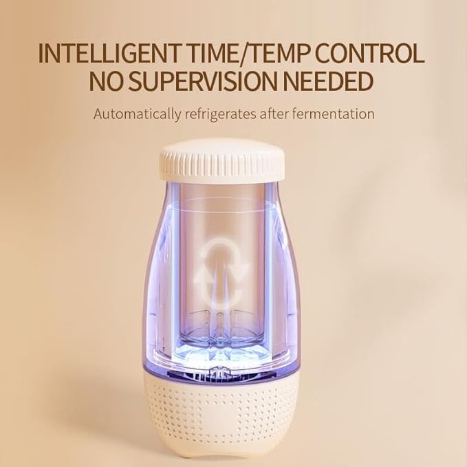XIANJIN Yogurt Maker, Insulated & Refrigerated, 250ml Capacity, Compact & Portable for Home Use, Multi-Function Self-Made Yogurt Machine