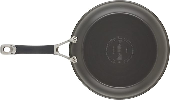 Circulon Radiance Hard Anodized Nonstick Frying / Fry Pan Set / Skillet Set - 8.5 Inch, 10 Inch, and 12.25 Inch , Gray