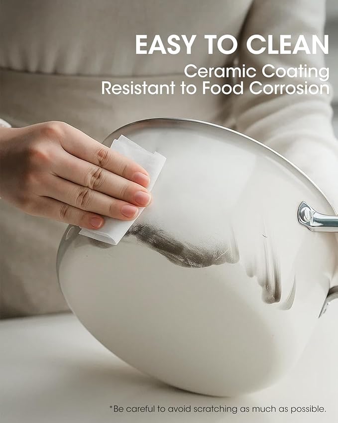 Stockpot 6 Quart, Tri-Ply 18/10 Stainless Steel Stock Pot with Lid, Induction Ready Cooking Pot for All Cooktops, Dishwasher Safe Soup Pot for Kitchen, Home, Gift for Cooker Mom and Dad