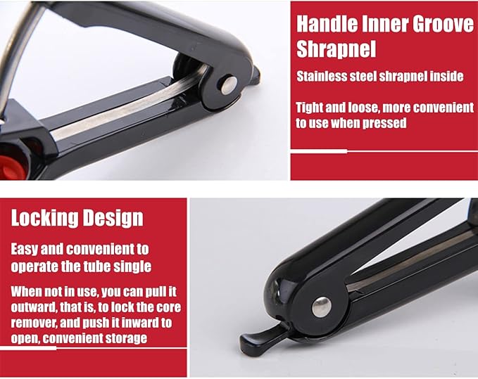 2pcs Cherry Pitter Tool, Cherry Pit Remover Tool, Multi-Function Fruit Corer and Remover, Cherry Corer Pitter Tool for Jam (Black)