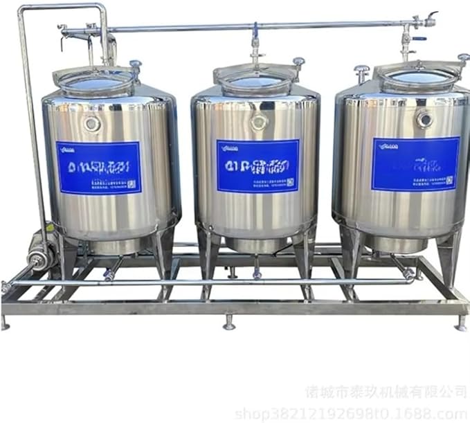 Industrial Yogurt Making Machine, Automatic Cleaning & Microcomputer Control, Milk Pasteurizer with Cooling System for Yogurt, Juice, Dairy Production Lines