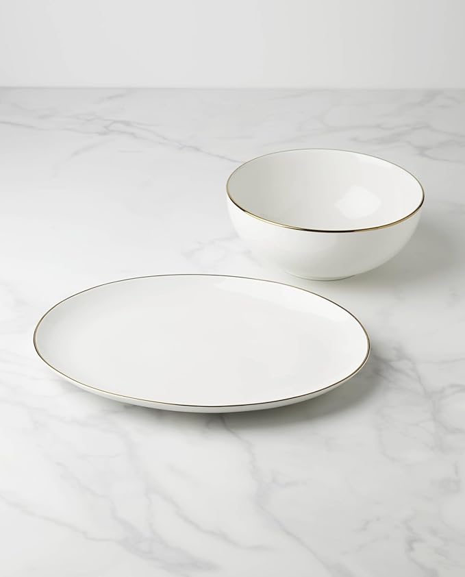 Lenox 894109 Trianna White 2Pc Serveware Bundle