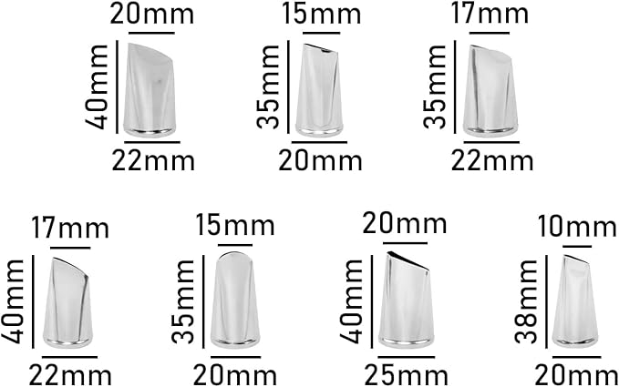 7 Pieces Rose Flower Piping Tips Set, Cake Decorating Tips Icing Piping Nozzles Set Cupcake Decorating Kit