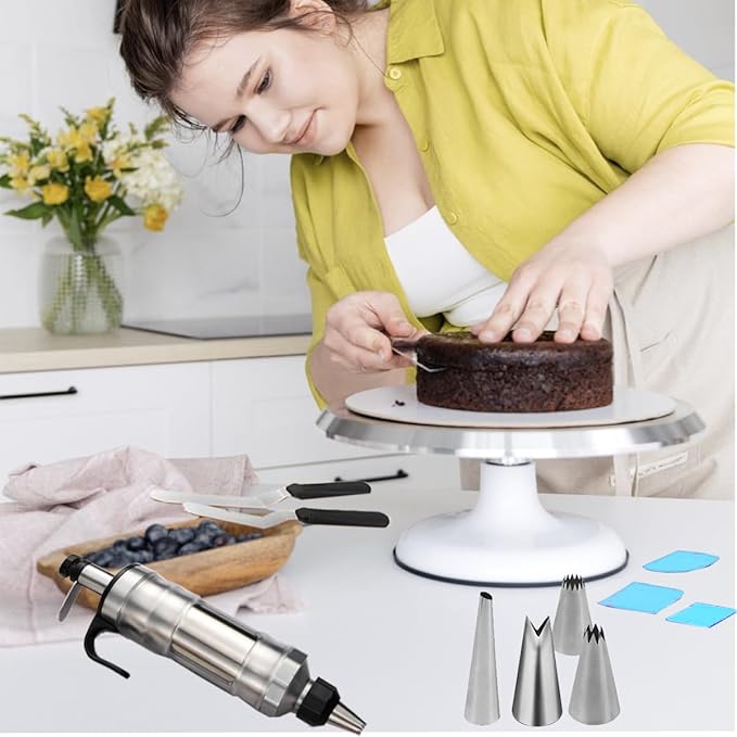 175PCS Icing Decoration Gun Set, Cake Decorating Kit with 48 Piping Tips, Baking Supplies, Icing Gun Kit, Frosting Piping Kit for Beginners, Cupcake, Baking kit, Cake Decorating Tool