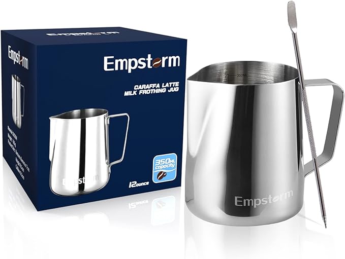 Espresso Machine 20 Bar,Espresso Coffee Maker with Milk Frother Steam Wand,Semi-Automatic Dual-nozzle Espresso Machine,Automatic power-off Function (Milk Frothing Cup)