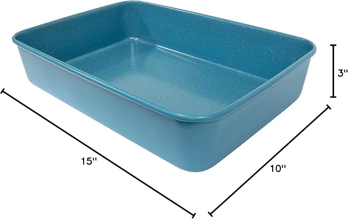 casaWare 15 x 10 x 3-Inch Ultimate Series Commercial Weight Ceramic Coated Non-Stick Lasagna/Roasting Pan (Blue Granite)