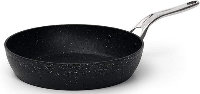 Starfrit The Rock 20cm (8") Non-Stick Fry Pan - Durable Forged Aluminum - Oven Safe - PFOA Free - Easy to Clean - Black