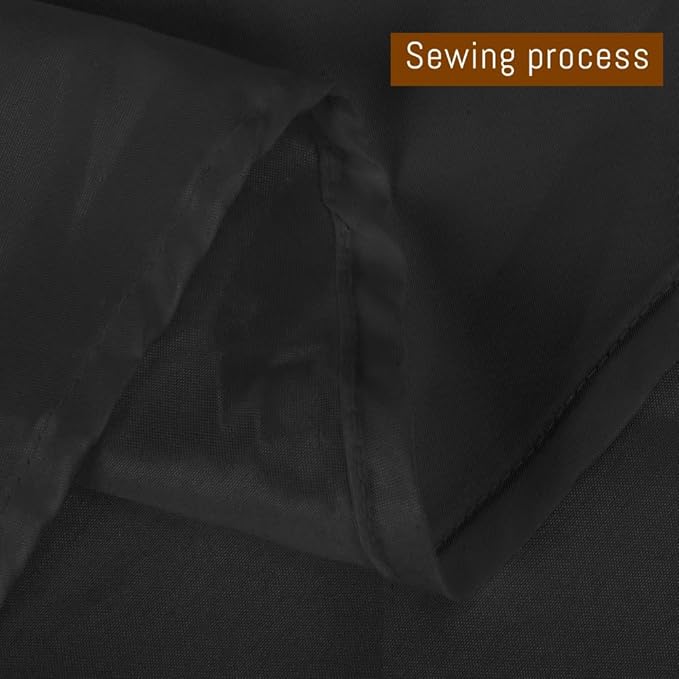10 Pack Black Round Tablecloths, 120 Inch Stain Resistant and Wrinkle Polyester Fabric Washable Table Clothes Cover for Kitchen Dining, Wedding, Reception Banquet, Birthday Party, Buffet Restaurant