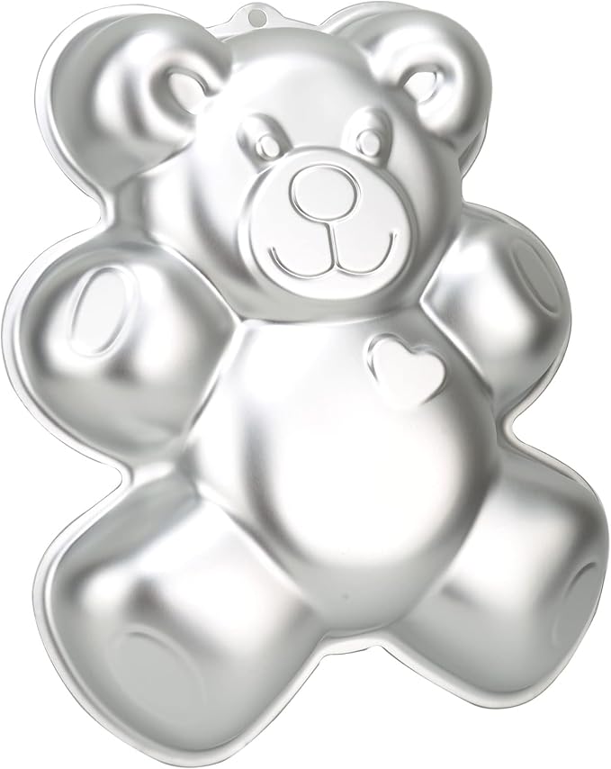 12.8-INCH Bear Cake Pan Mould Aluminum 3D Animal DIY Cake Baking Pan for Birthday, Anniversary, Party, Christmas
