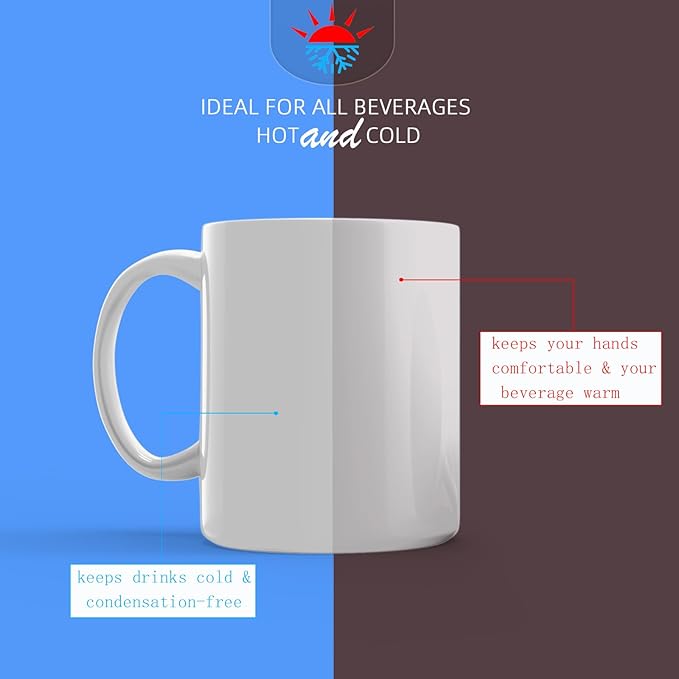 Chulan Fine Bone China Coffee Mugs Set of 6, 14 oz Lightweight White Chip Resistant Porcelain Cups, Modern Ceramic Tea Mugs with Handle for Latte Milk Cocoa, Dishwasher & Microwave Safe Easy Clean