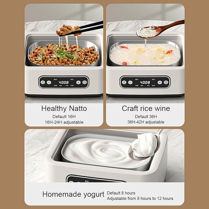 Yogurt Maker Machine,Probiotic Yogurt Maker Machine,Yogurt Maker with Temperature Control,Yogurt Heater,Automatic Yogurt Maker Machine 36 Hours Adjustable Time Probiotic Incubator