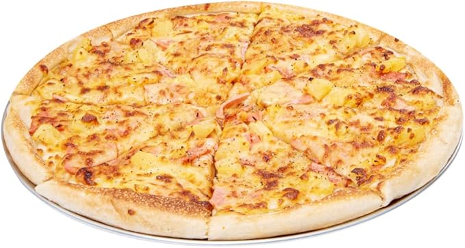 Restaurantware Met Lux 14 Inch Commercial Pizza Pan 1 Coupe Style Pizza Cooking Tray - Heavy-Duty 18-Gauge Aluminum Round Baking Tray Oven-Baking For Pizzas & More