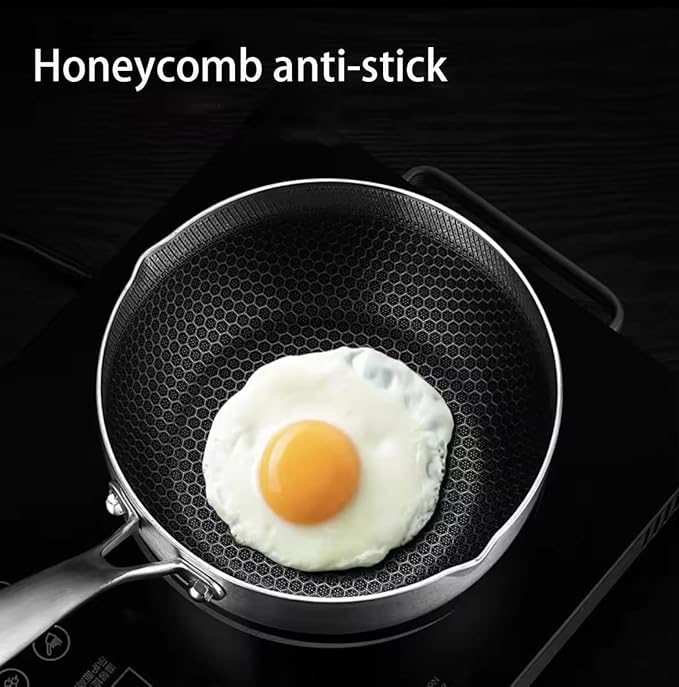 Nonstick 1.5 Quart Stainless Steel Saucepan with Lid,Non-stick Sauce Pot Compatible with All Cooktops,Multipurpose Sauce Pan Perfect For Boiling Gravies,Pasta, Noodles (1.5Qt)